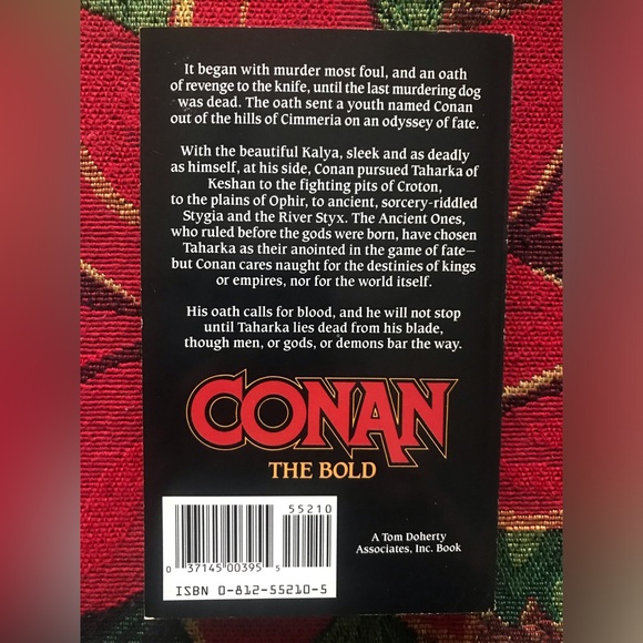 Conan the Bold by John Maddox Roberts TOR Trade Paperback 1st edition 1989 - Picture 3 of 4
